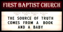 First Baptist Church Sign as of December 10, 2006
